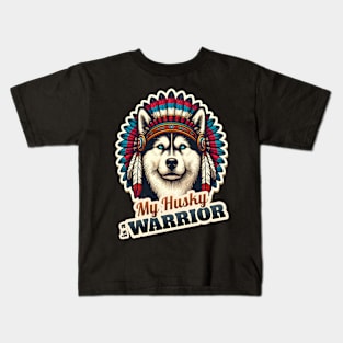 Husky Native American Kids T-Shirt